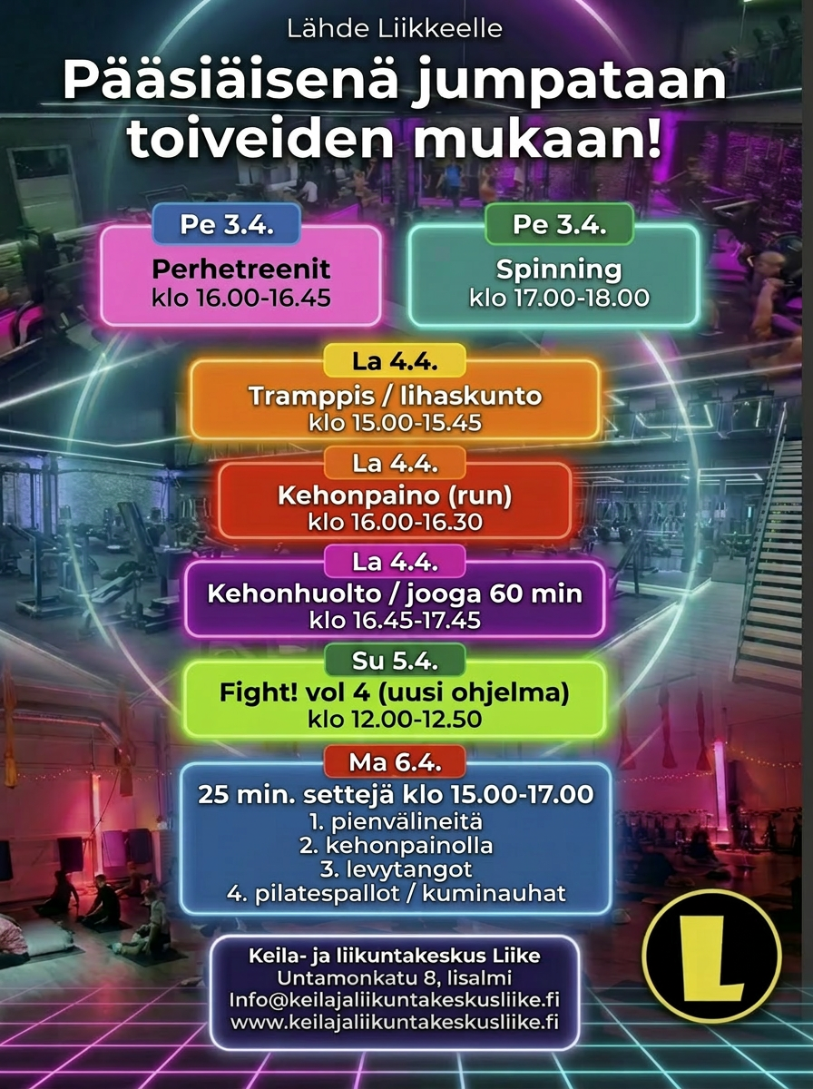 jumppaamme pääsiäisenä 