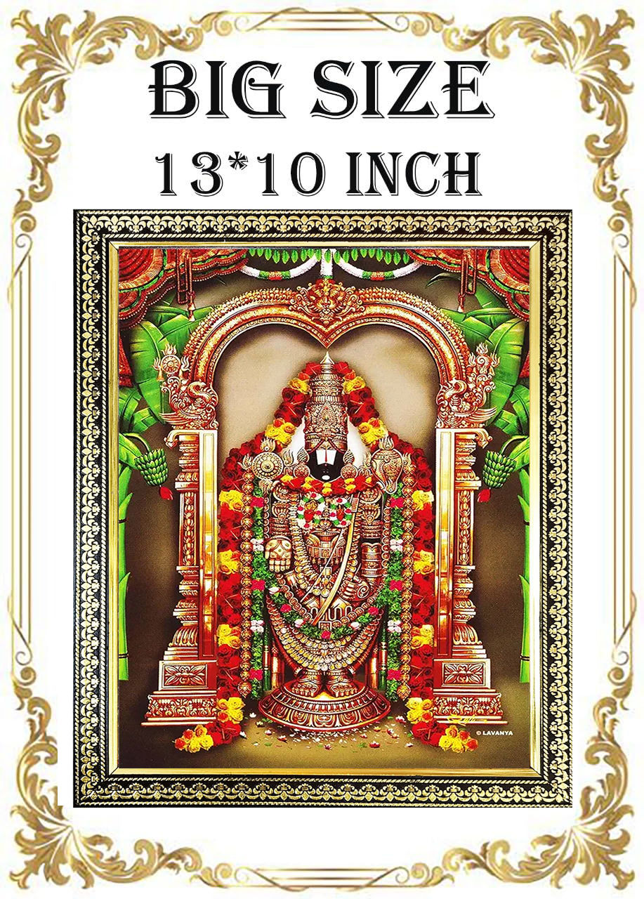Thumbnail: Balaji Lord Venkateshwara Swamy Wall Painting Framed Home Decor