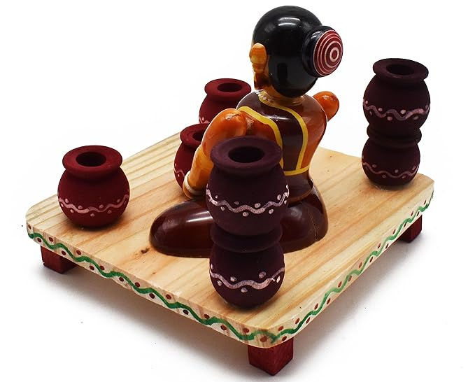 Thumbnail: Paljji Handicrafts Kondapalli Bomma Wooden Toy | Traditional Handcrafted 
