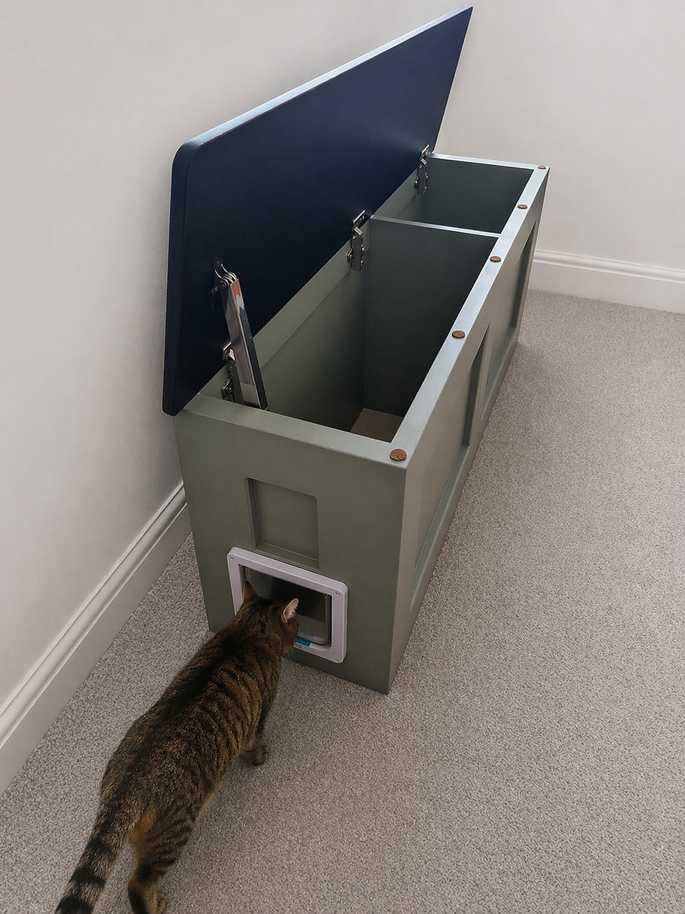 Thumbnail: Cat Litter Storage Bench