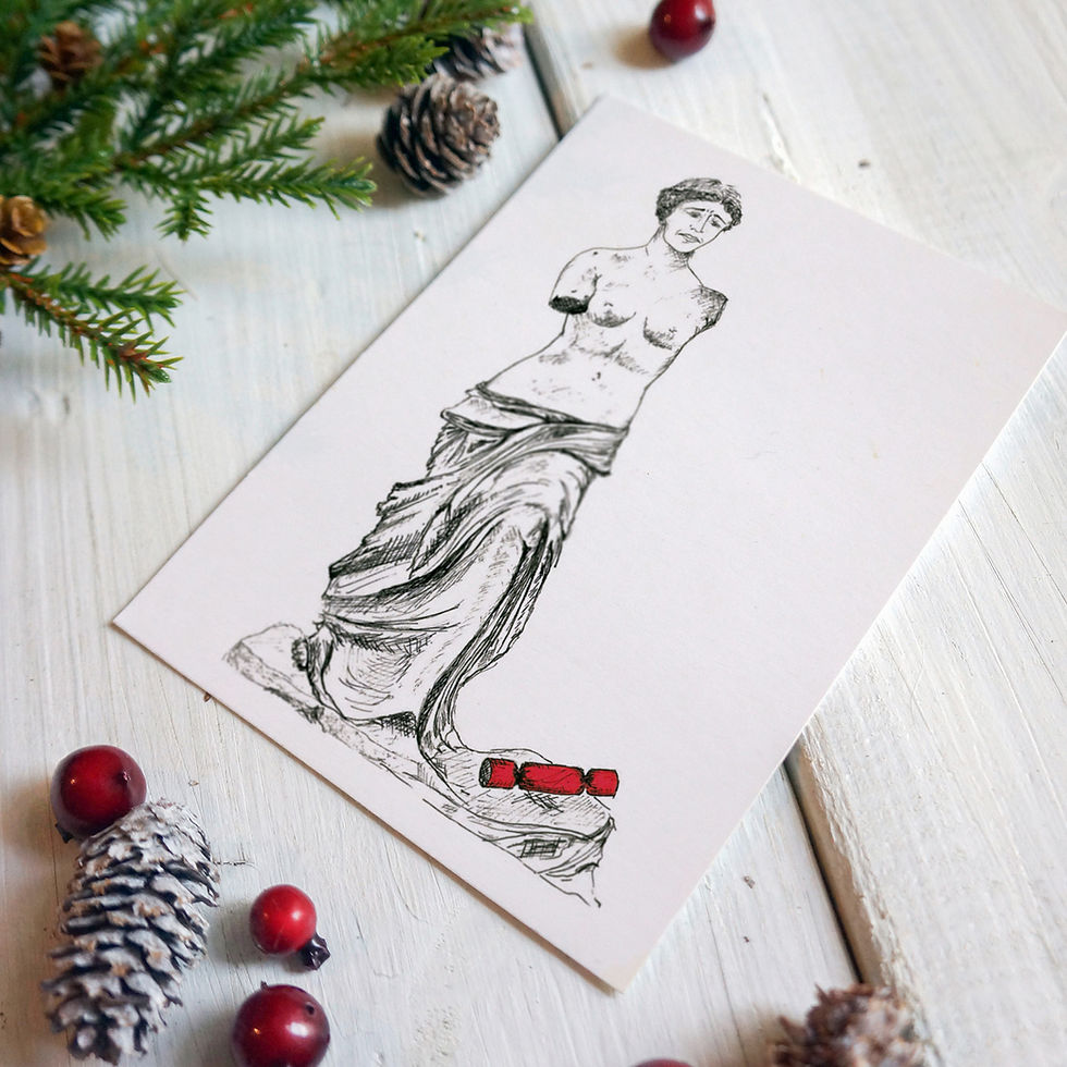 Venus Cracker Christmas Card