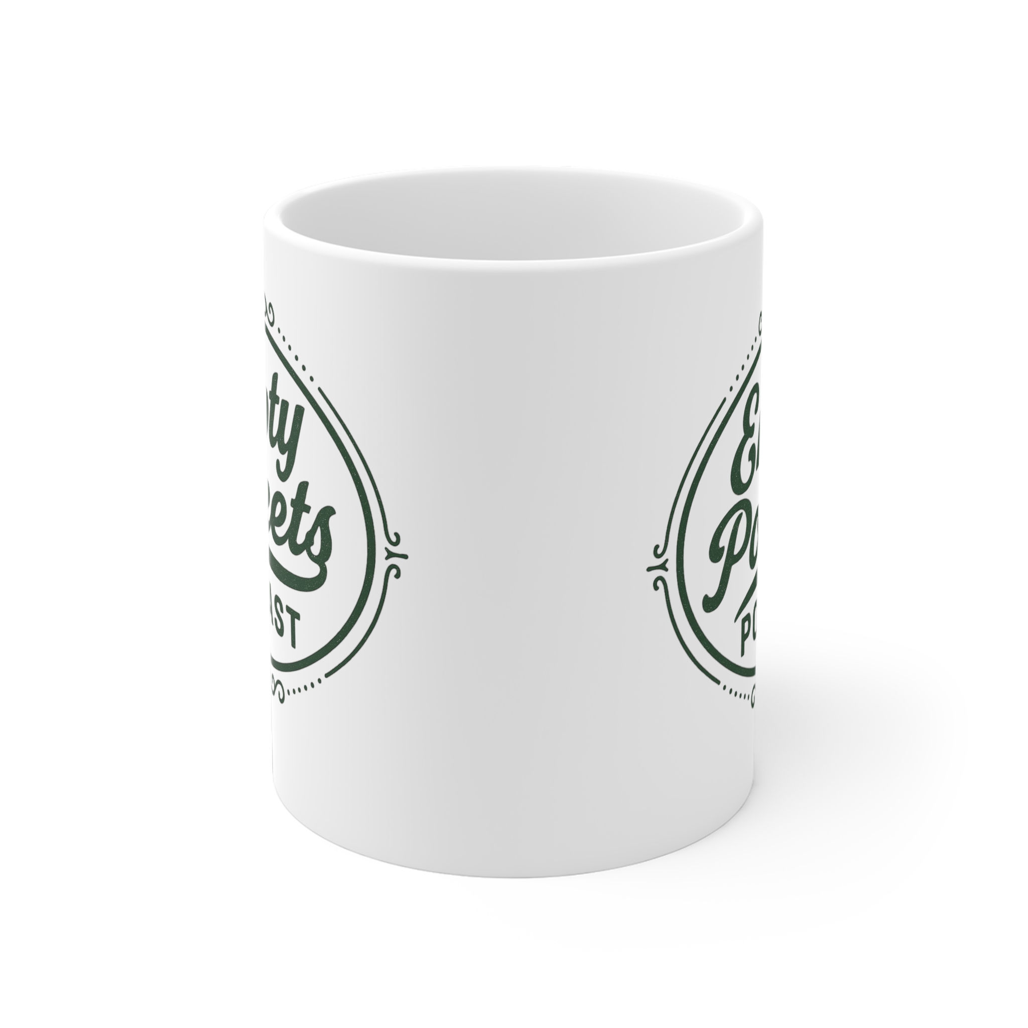 Ceramic Mug — "Empty Pockets Podcast" Retro Logo Coffee Cup (11/15/20oz)