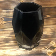 Black Geometric Vases