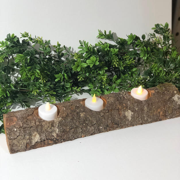 Wood Tealight Holder