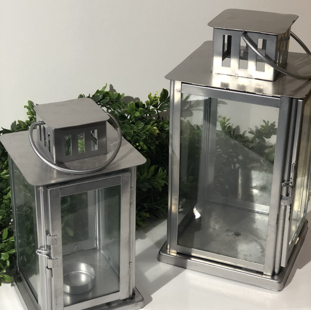 Silver Metal Lanterns