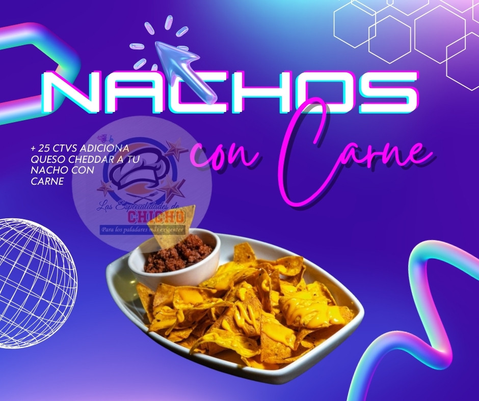 nachos con queso chichos