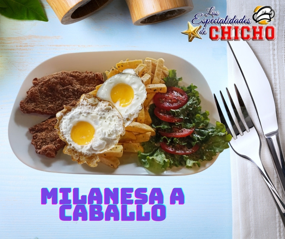 milanesa acaballo chichos 