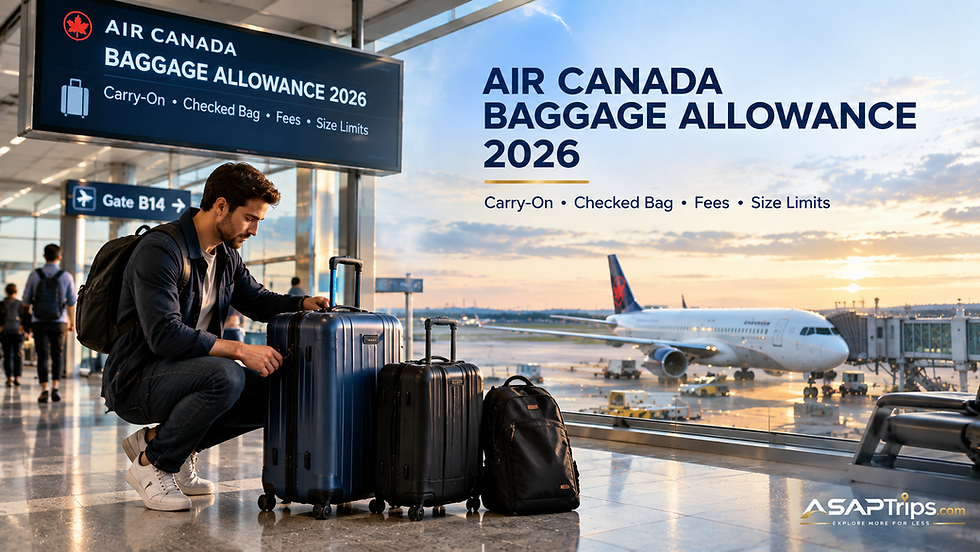 Air Canada Baggage Allowance 2026 Fees, Size Limits | Air Canada Baggage Allowance