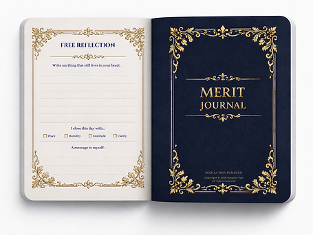 Merit Journal - Front - Rosella Tran Publisher