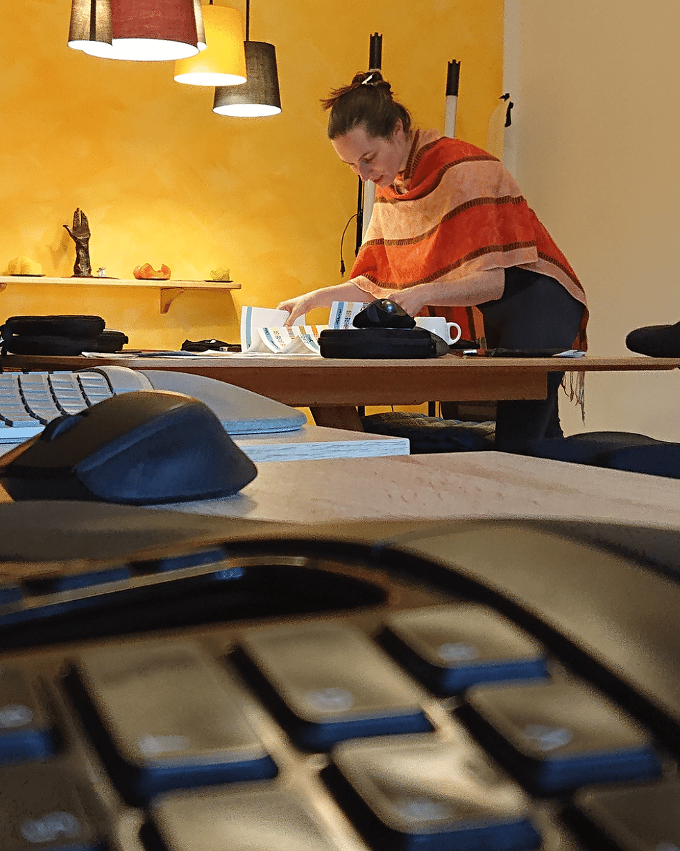 Conny Jost am zusammenpacken