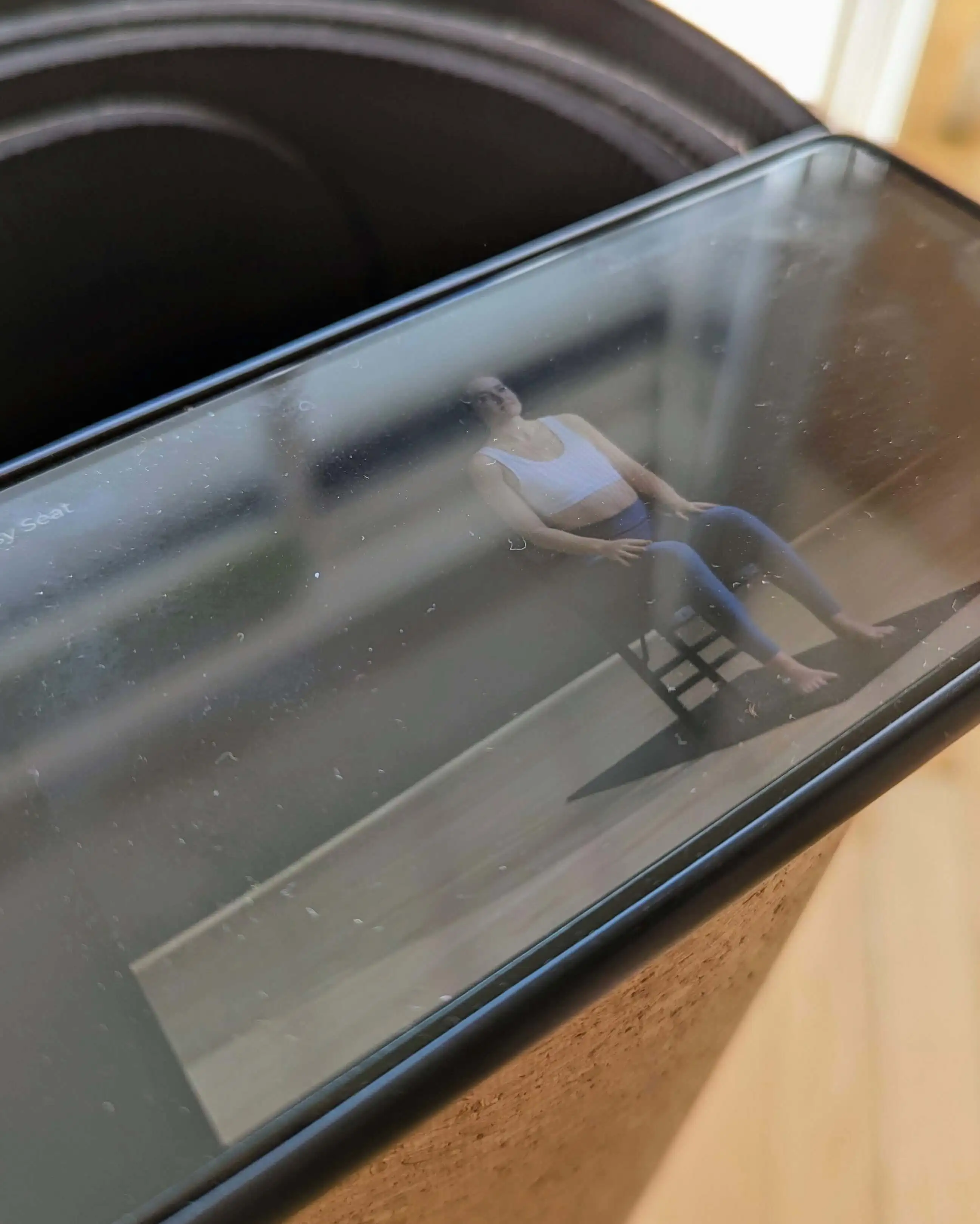 Handy mit Yoga App