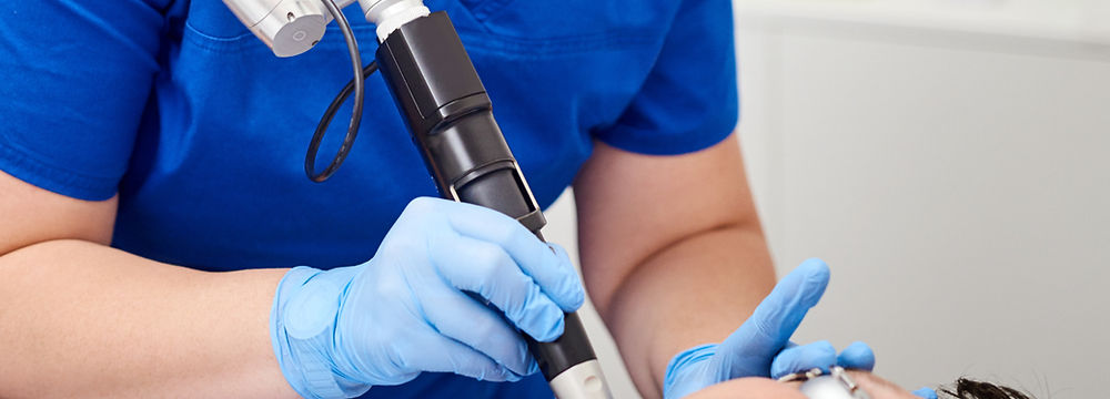 Client undergoing advanced Laser treatment for brighter skin