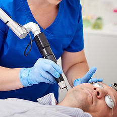 Client undergoing advanced Laser treatment for brighter skin