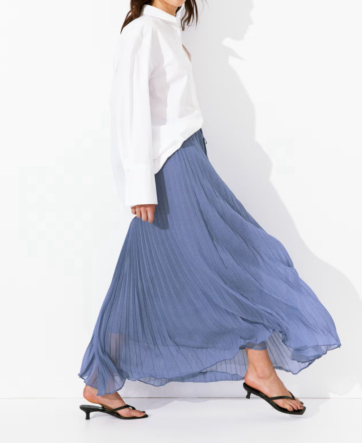 Плиссированная юбка макси