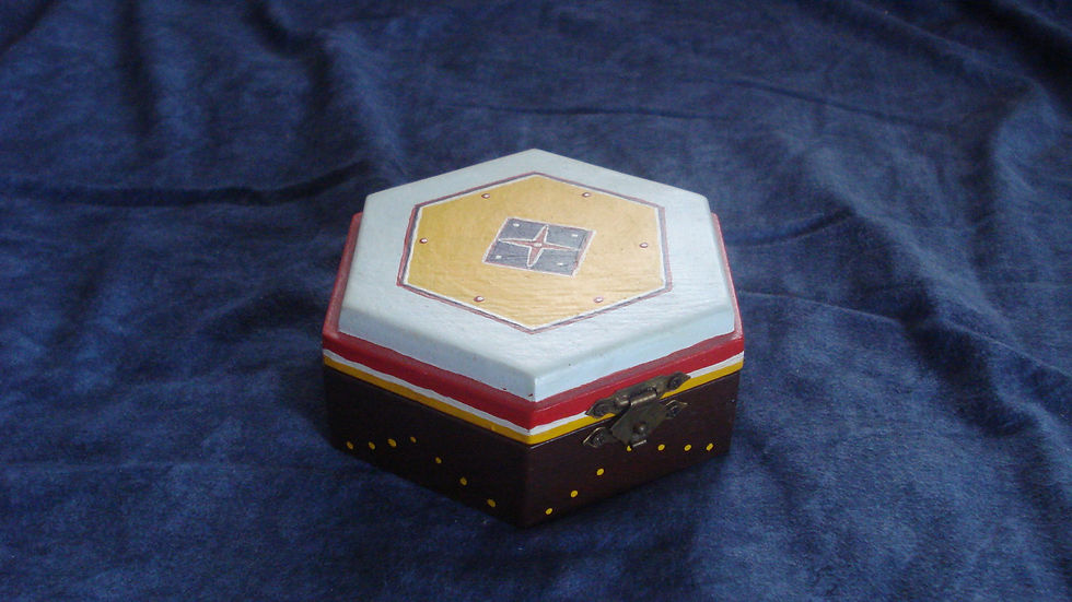 Miniatura: Cofanetto esagonale fantasy