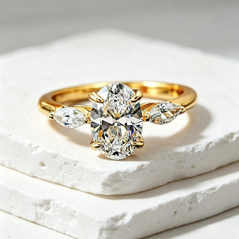 Women's Marquise Simulated Diamond Ring Fashion Wedding Jewelry