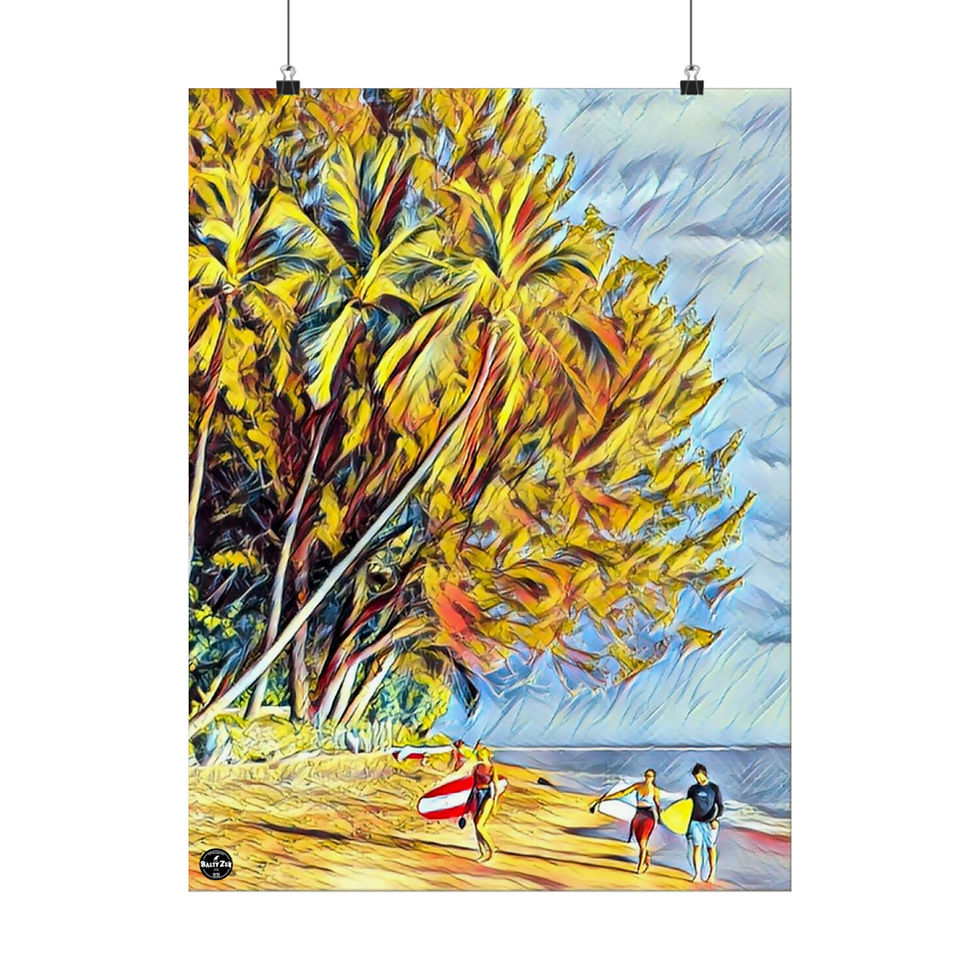 Thumbnail: Breakwall, Lahaina - Premium Matte Vertical Posters