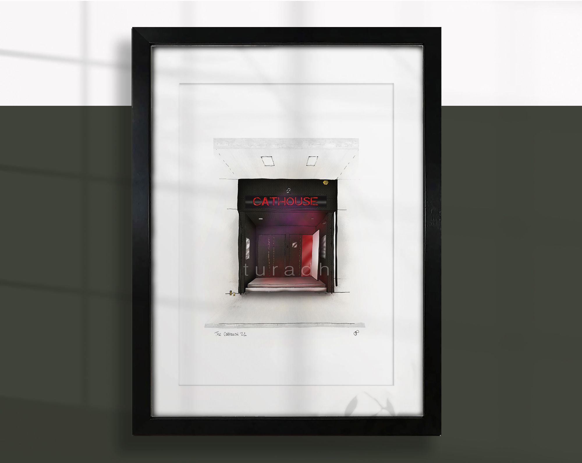 CATHOUSE NIGHTCLUB ILLUSTRATION GLASGOW