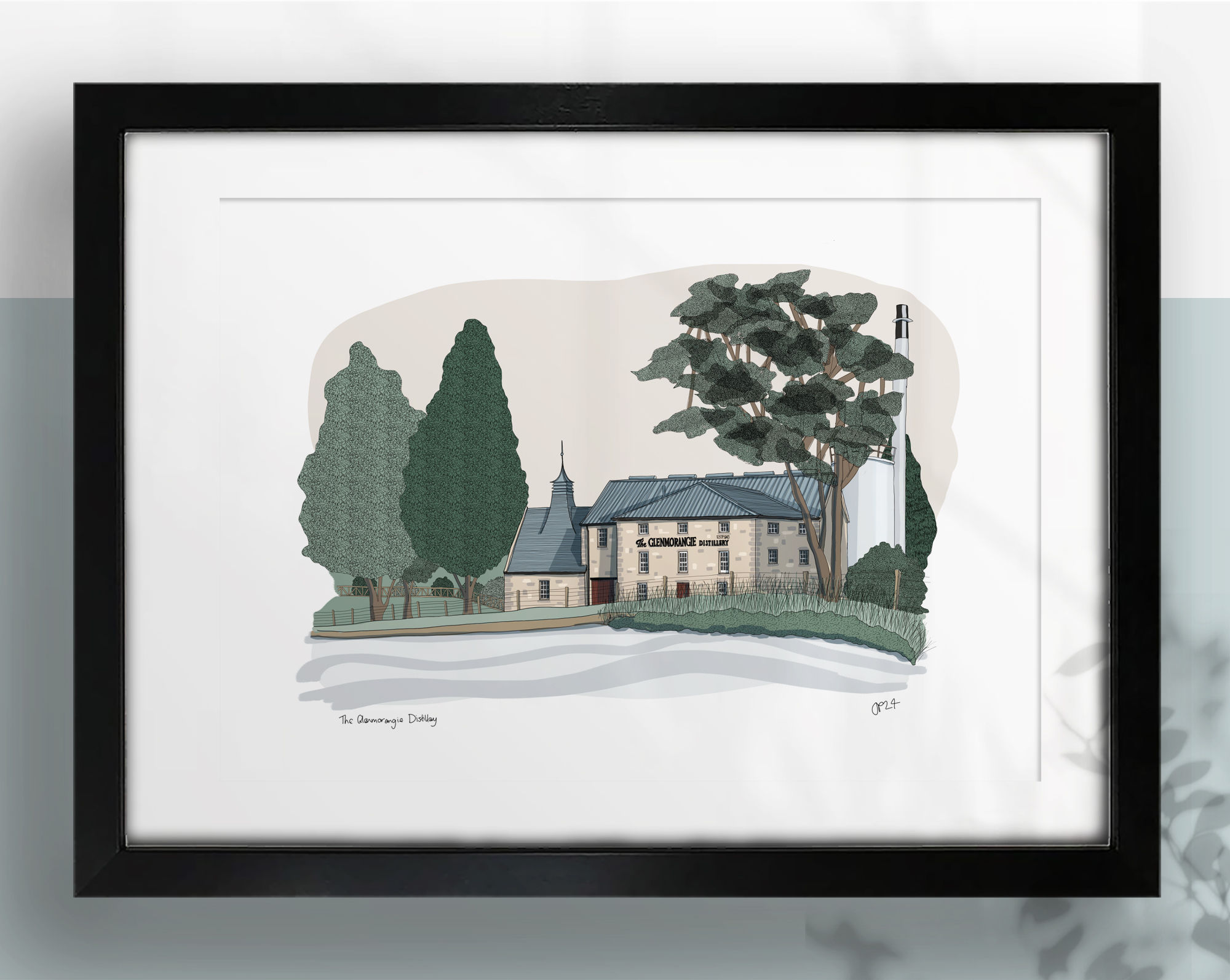 Illustration of the Glenmorangie Distillery