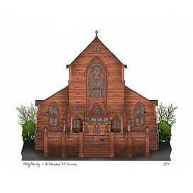 Holy Family and St Ninians Illustration