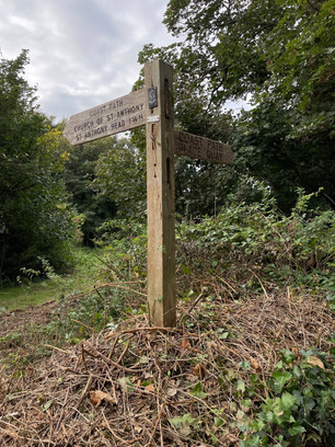 Hiking on the SWCP, Roseland Peninsula