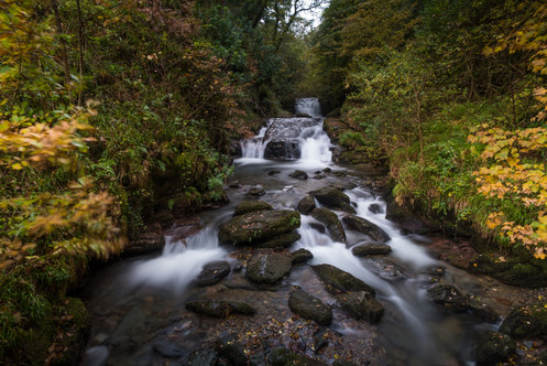 Watersmeet waterfall in Exmoor