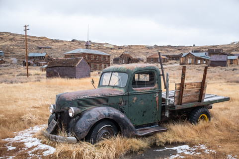 Abandonded truck at Bodie State Park