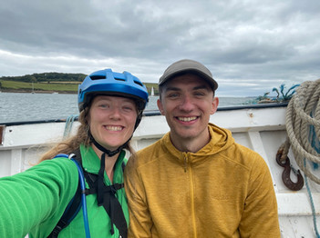 On the ferry