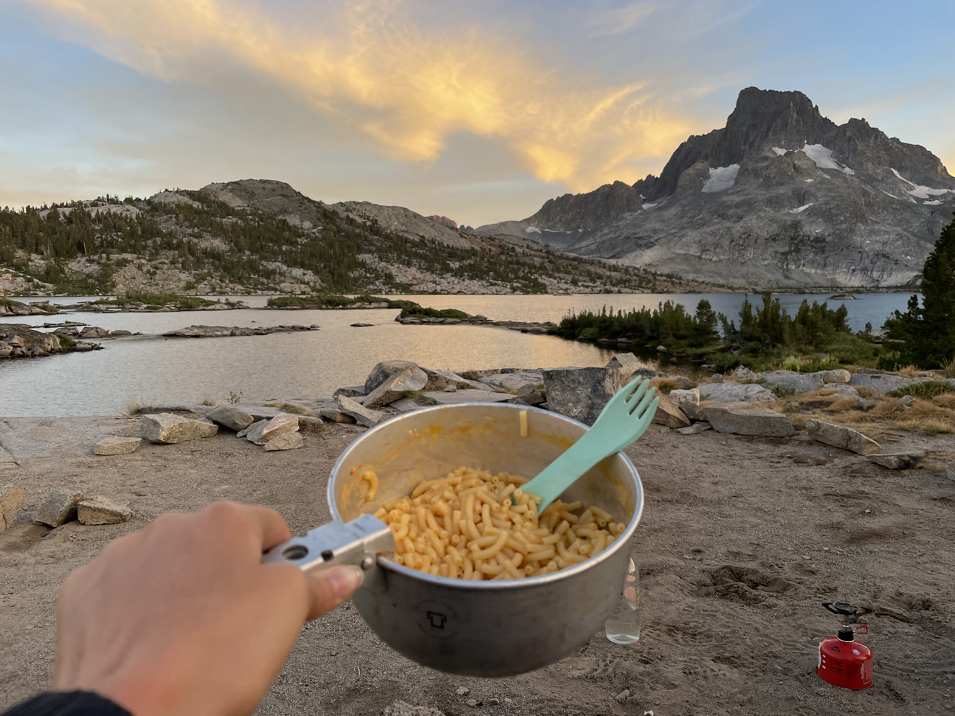 Camping at Thousand Island Lake, Ansel Adams Wilderness California