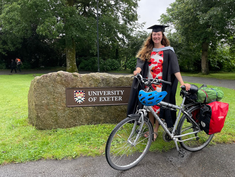Cycling 150 miles to graduation
