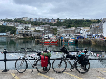 Bikes by Mevagissey harbour