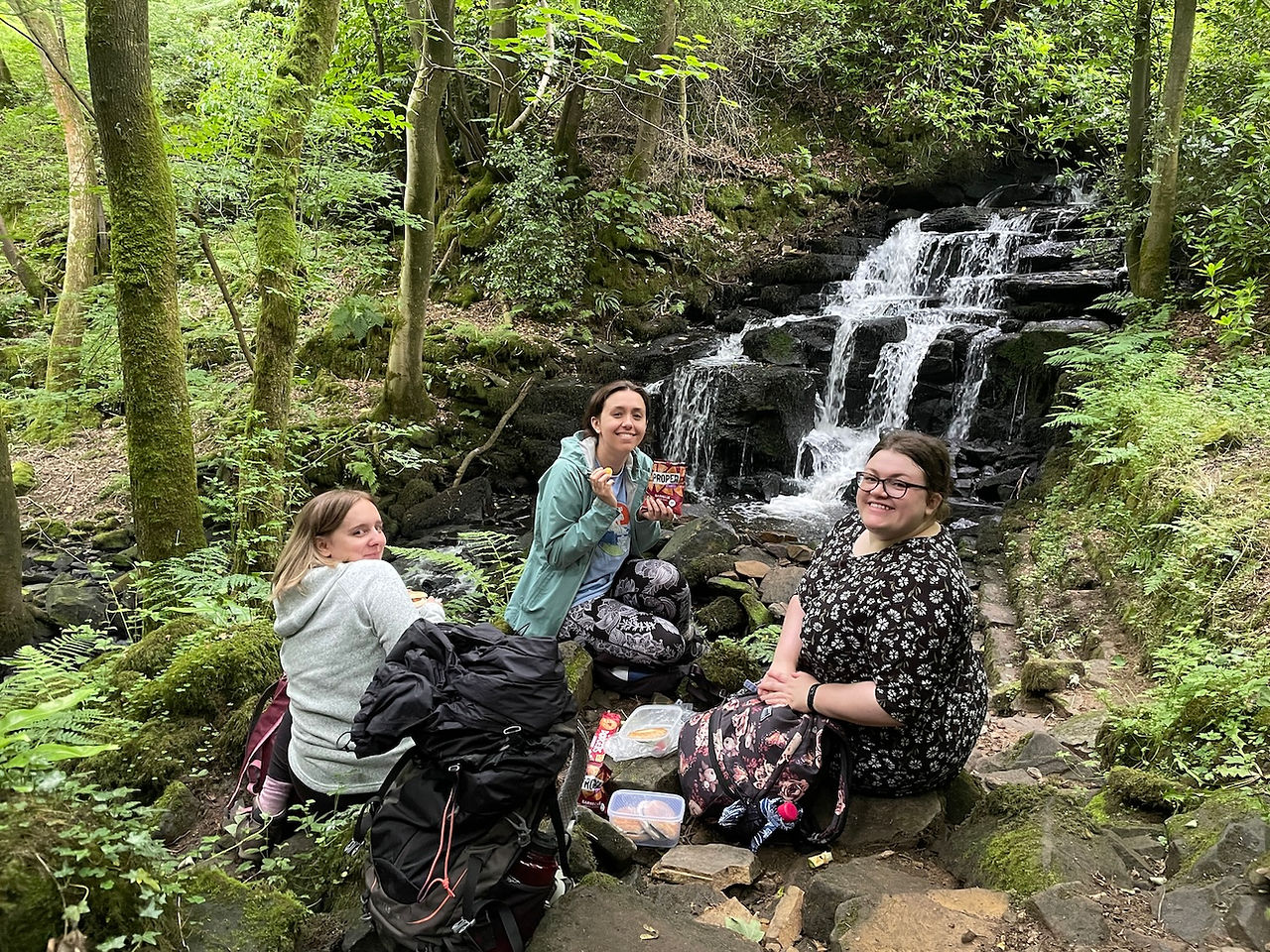 Picnic at Sydnope Brook Waterfall