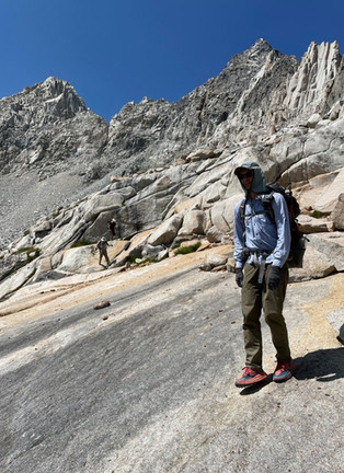 Descending from Echo Col onto the Sierra High Route