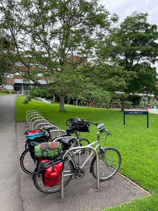 Bike parking on University of Exeter Streatham campus