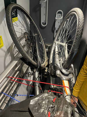 Bikes on the Great Western Railway train