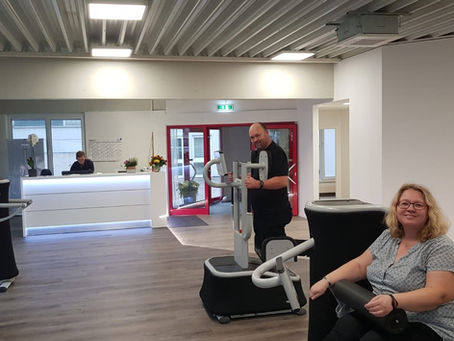 Die E-Gym Geräte wurden direkt ausprobiert!