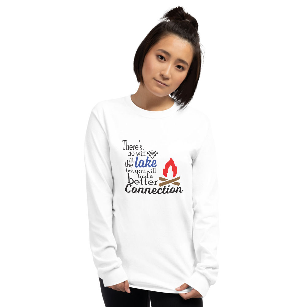 Camisa de manga larga para hombre No Wifi Gildan