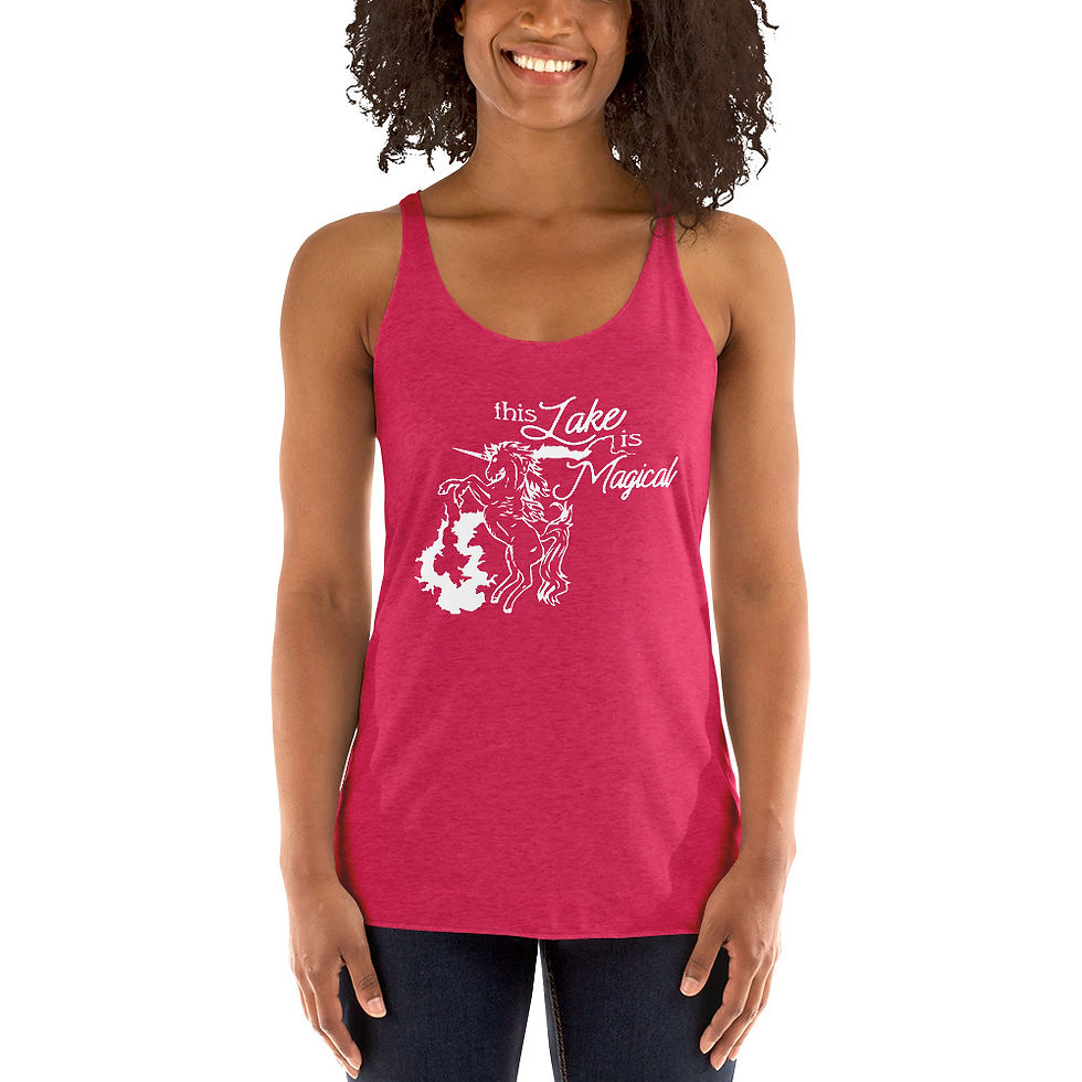 Miniatura: Camiseta sin mangas con espalda cruzada para mujer Magical Lake 6733