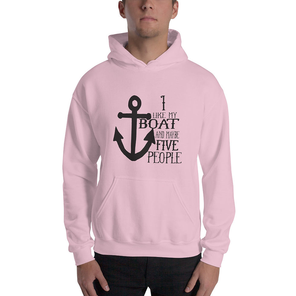 Miniatura: Me gusta mi barco Gildan sudadera con capucha unisex