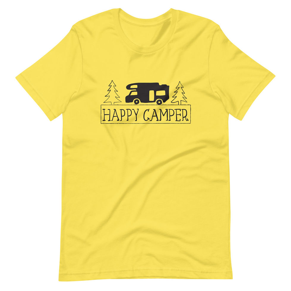 Miniatura: Camiseta unisex de manga corta Happy Camper Bella Canvas 3001