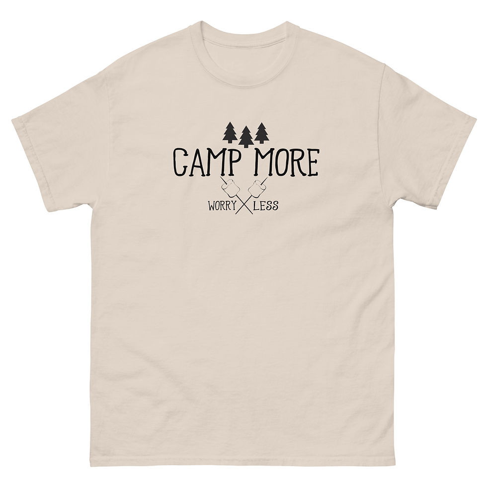 Miniatura: Camp More Worry Less Men's classic tee