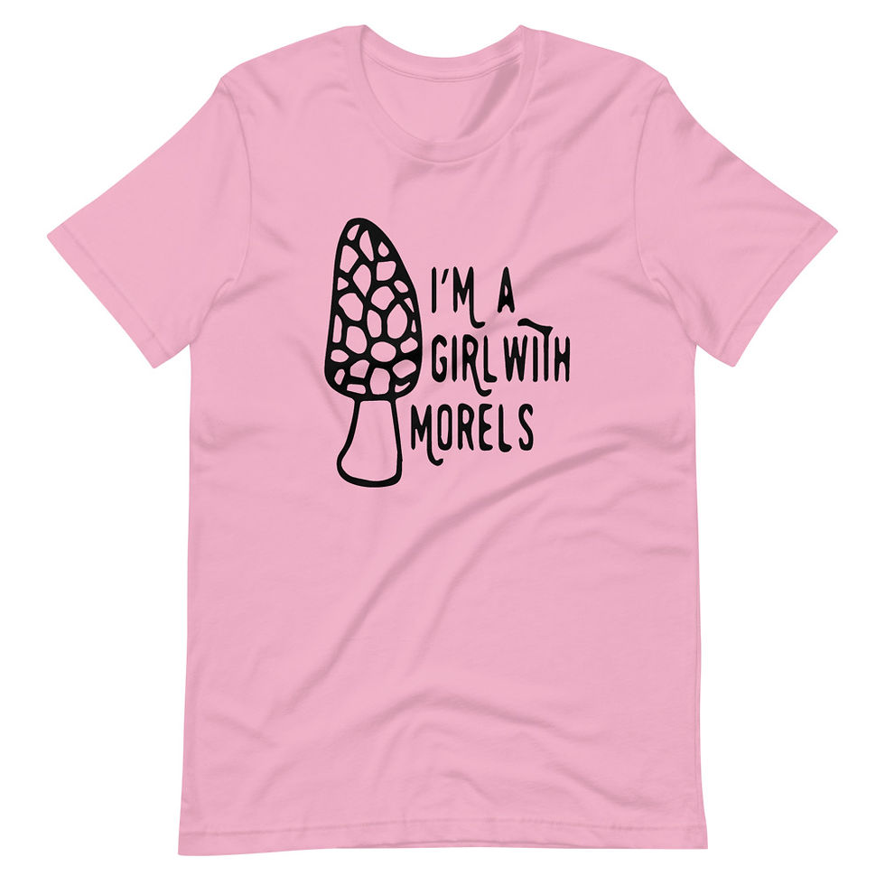 Miniatura: Soy una chica con Morels Bella Canvas 3001 camiseta unisex de manga corta