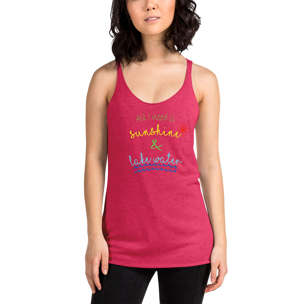 Thumbnail: Sunshine and Water Women's Racerback Tank 6733