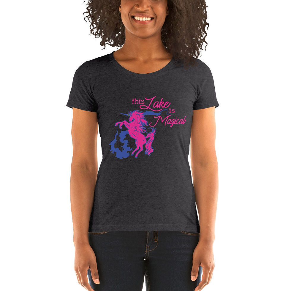 Miniatura: Camiseta de manga corta para mujer Magical Lake Bella Canvas Tri-Blend