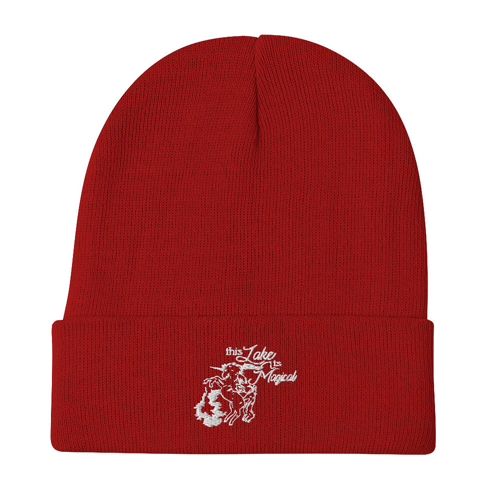 Thumbnail: Magical Lake Embroidered Beanie