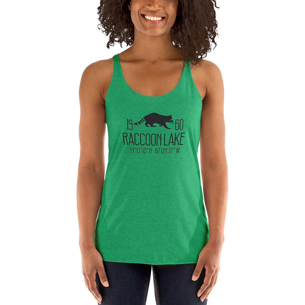 Miniatura: Raccoon Lake 6733 Camiseta sin mangas con espalda cruzada para mujer