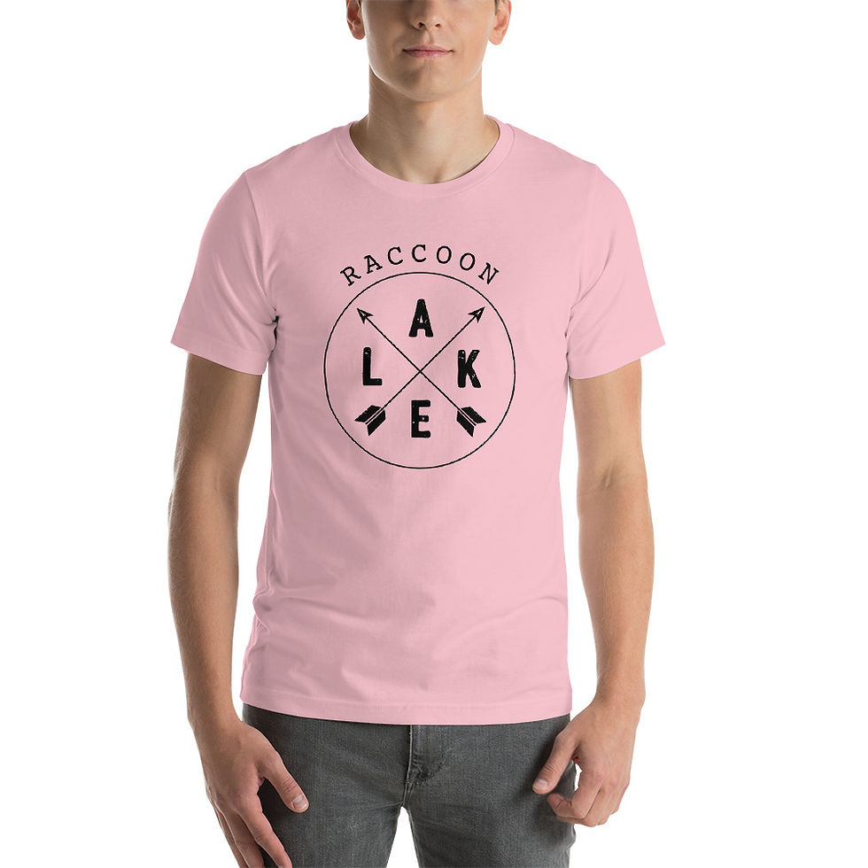 Thumbnail: Raccoon Lake Compass Bella Canvas 3001 Short-Sleeve Unisex T-Shirt