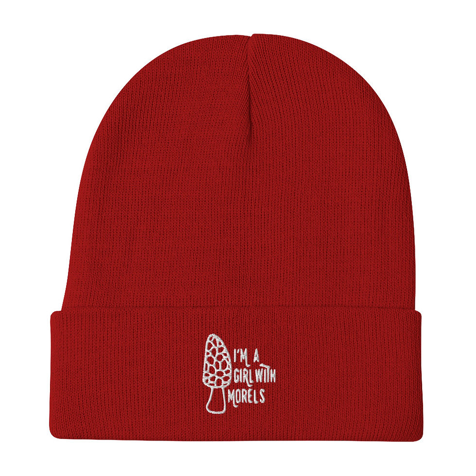 Miniatura: Soy una chica con gorro bordado de morillas