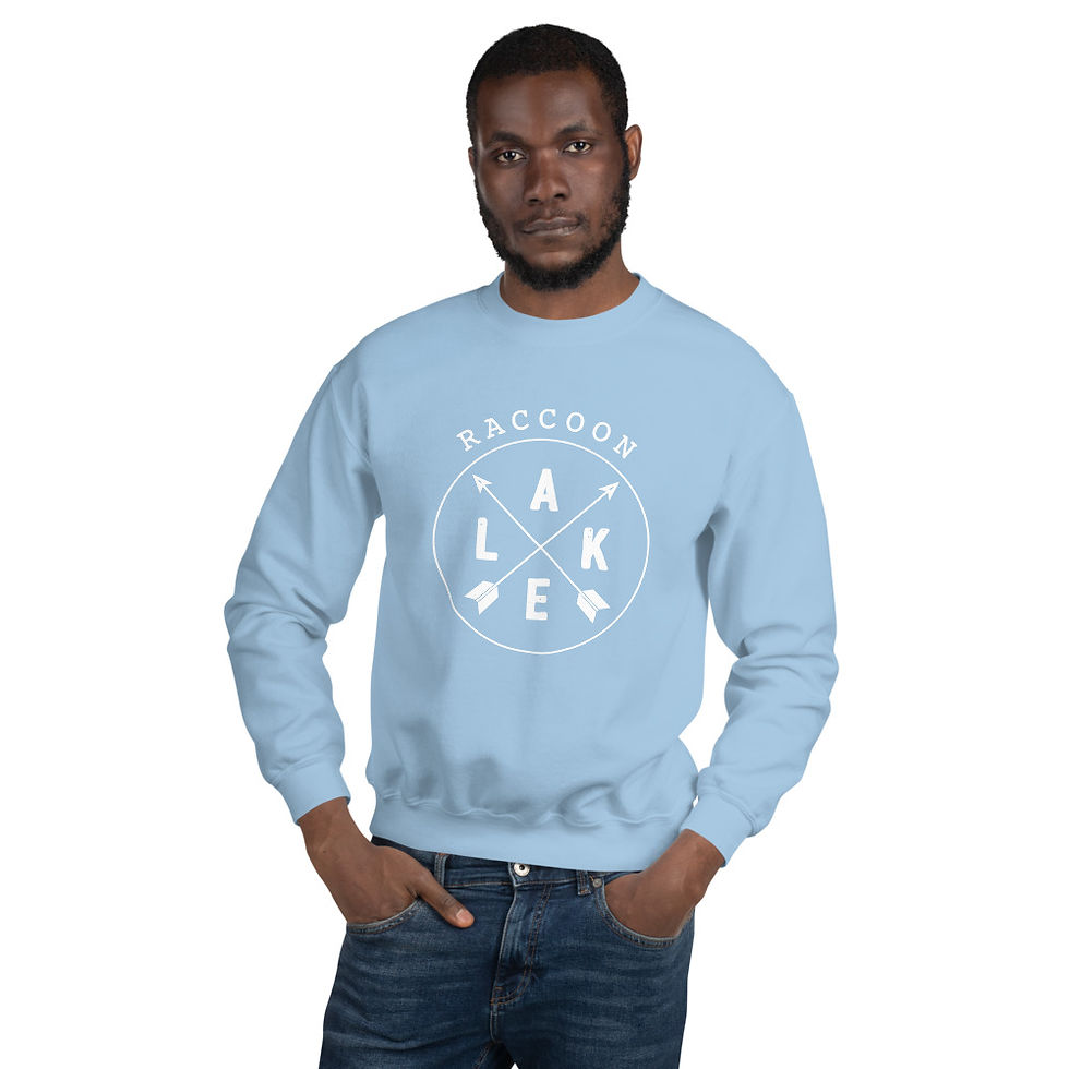 Miniatura: Raccoon Lake Compass Gildan Unisex Sweatshirt