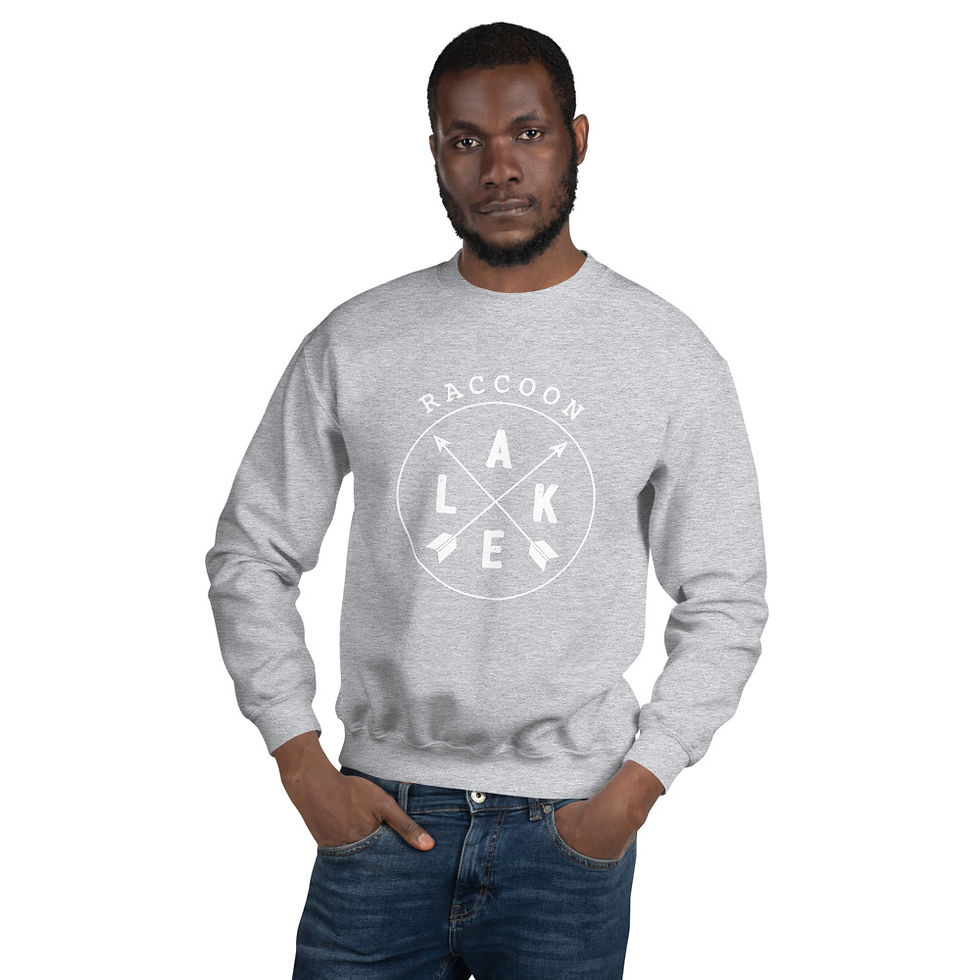 Miniatura: Raccoon Lake Compass Gildan Unisex Sweatshirt